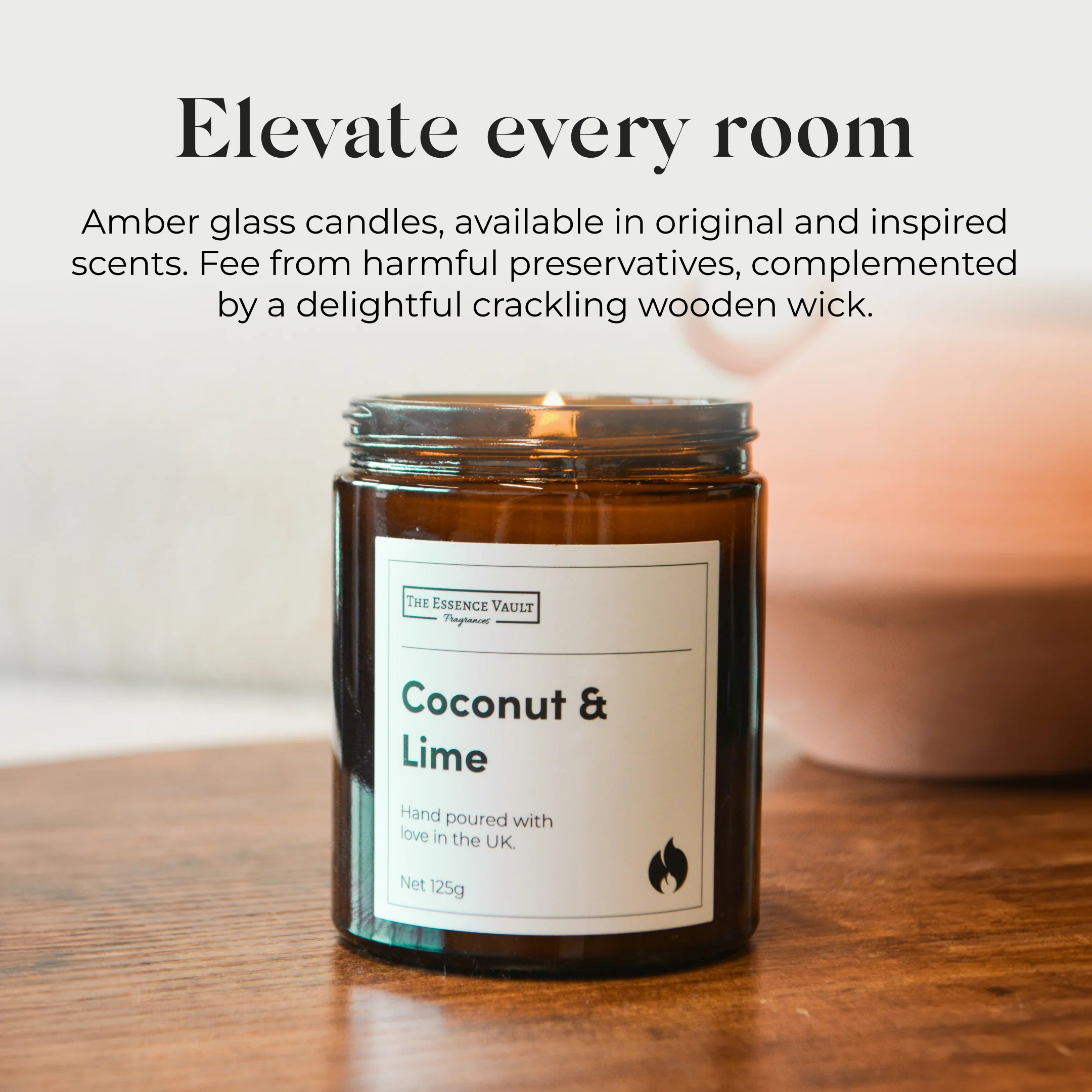 Inspired By Santal 33 - 421 - 25 Hour Candle - Image 4